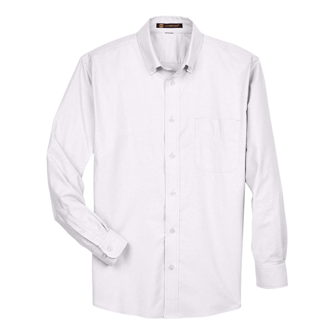 Harriton Long Sleeve Oxford With Stain-Release