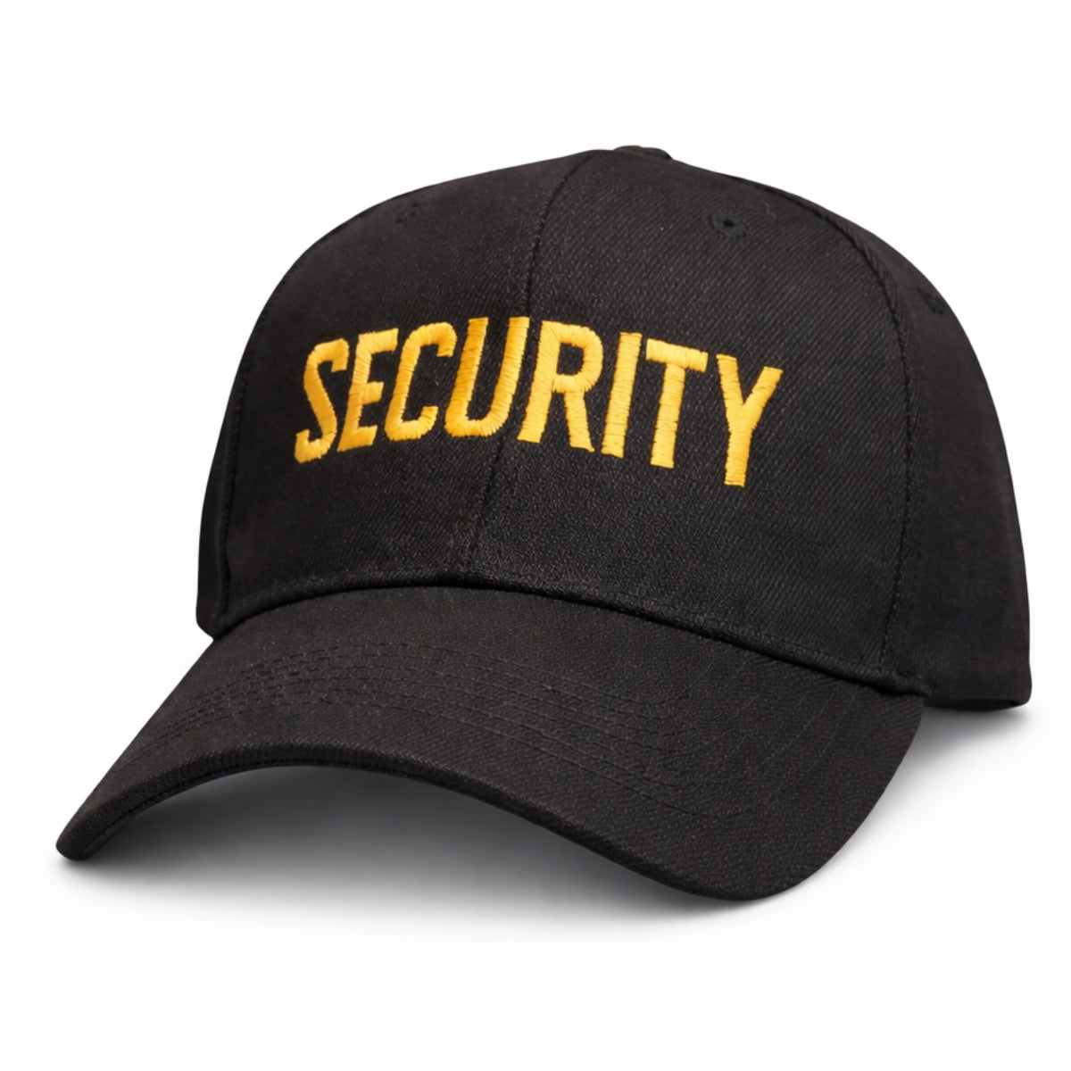 Black Acrylic Pro Style W/ Gold "Security" Ballcap