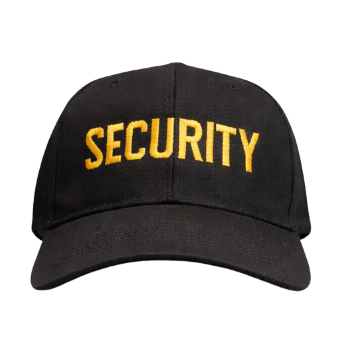 Black Acrylic Pro Style W/ Gold "Security" Ballcap