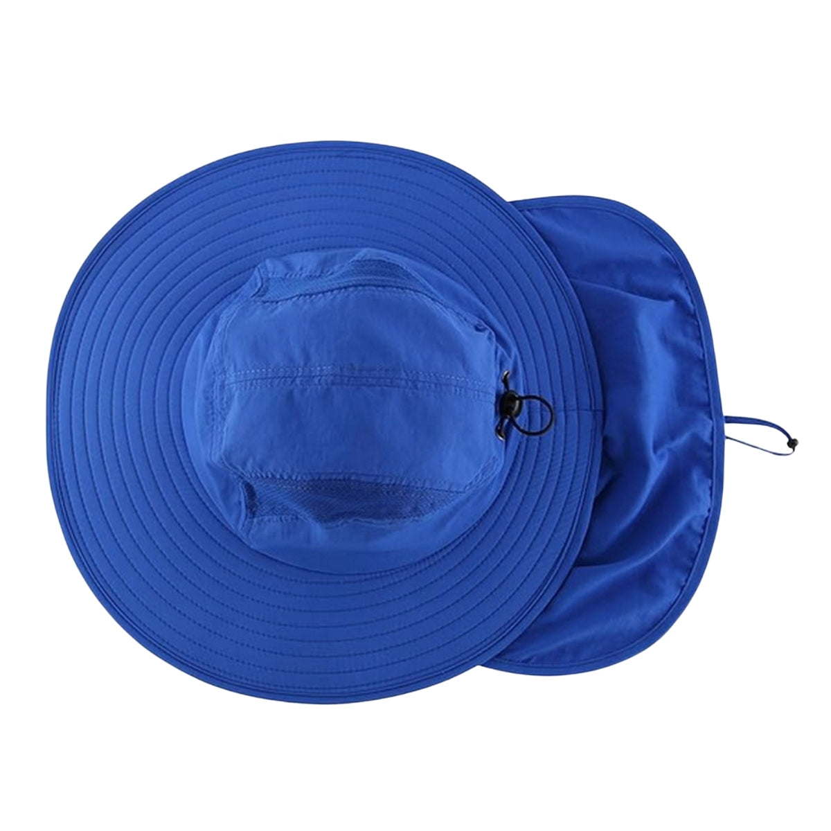 BOONIE HAT, BRIGHT BLUE WIDE BRIM W/ NECK FLAP OSFA