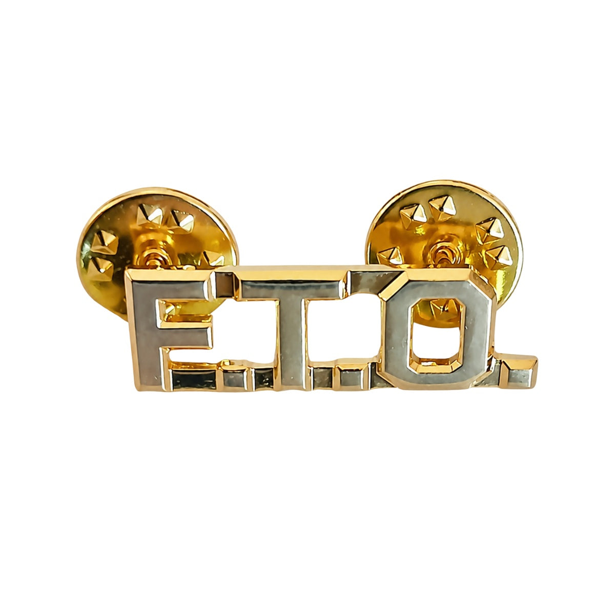 Rank, Gold F.T.O. Metal Pin Clutch Back 3/8” (Pair)
