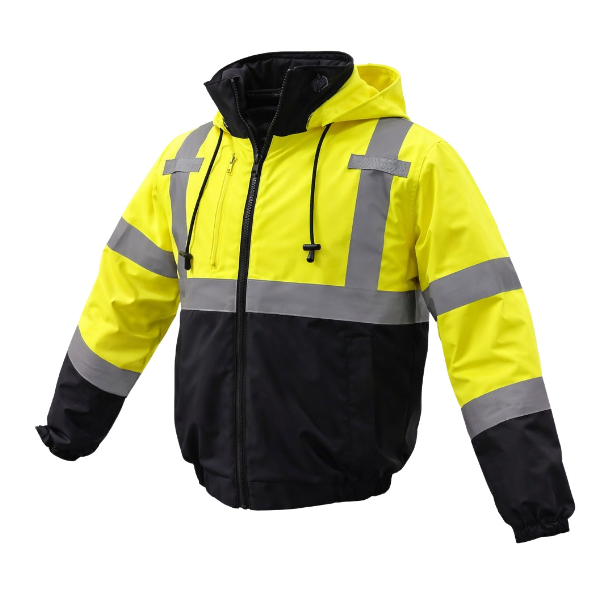 IUS Hi Viz Lime W/ Black  Safety Bomber