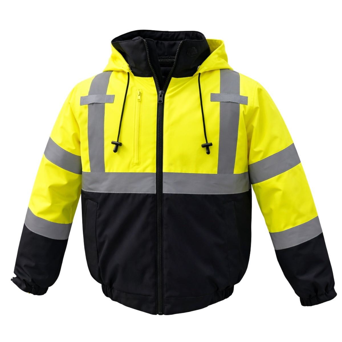 IUS Hi Viz Lime W/ Black  Safety Bomber
