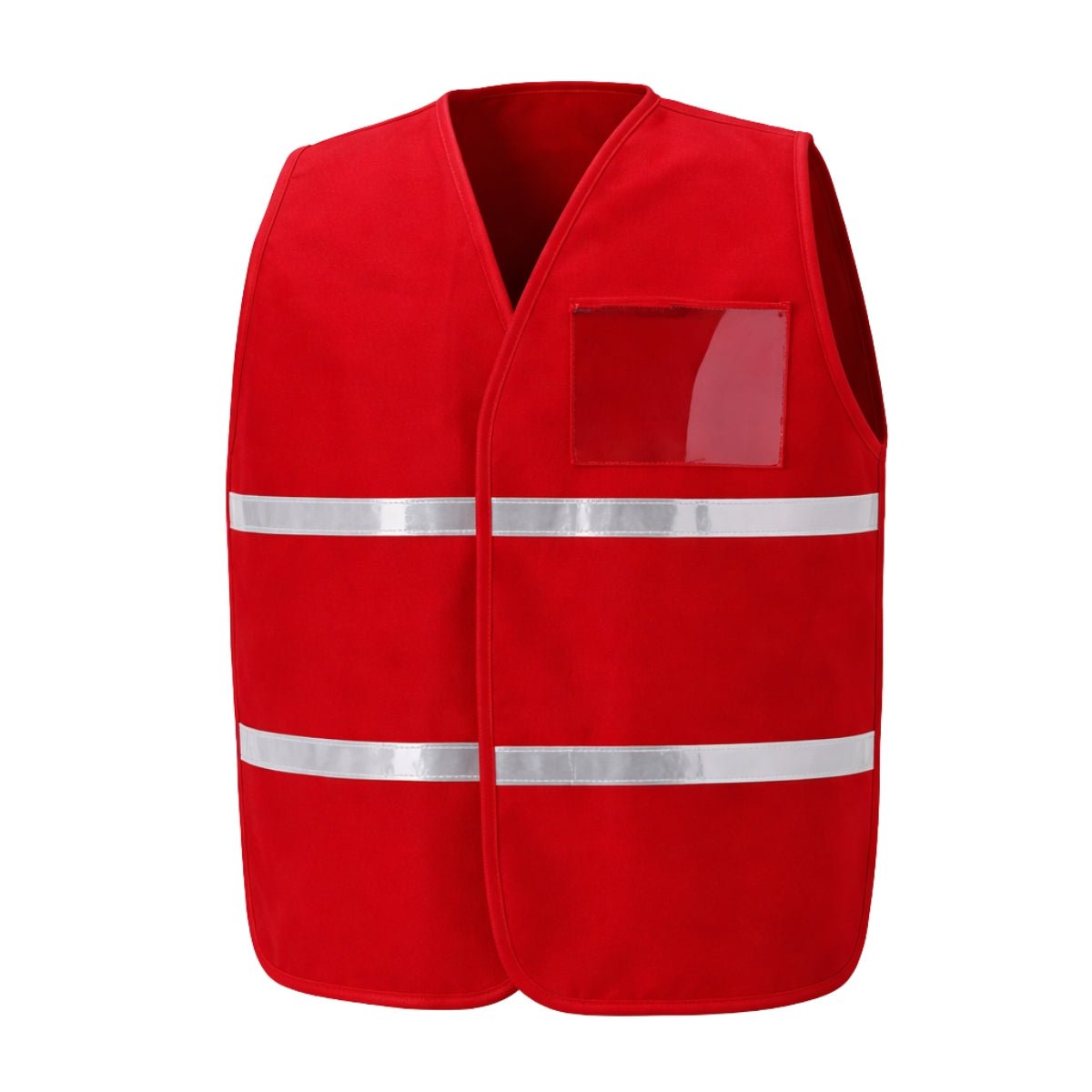 2W Red Safety Incident Command Vest 1" Reflective