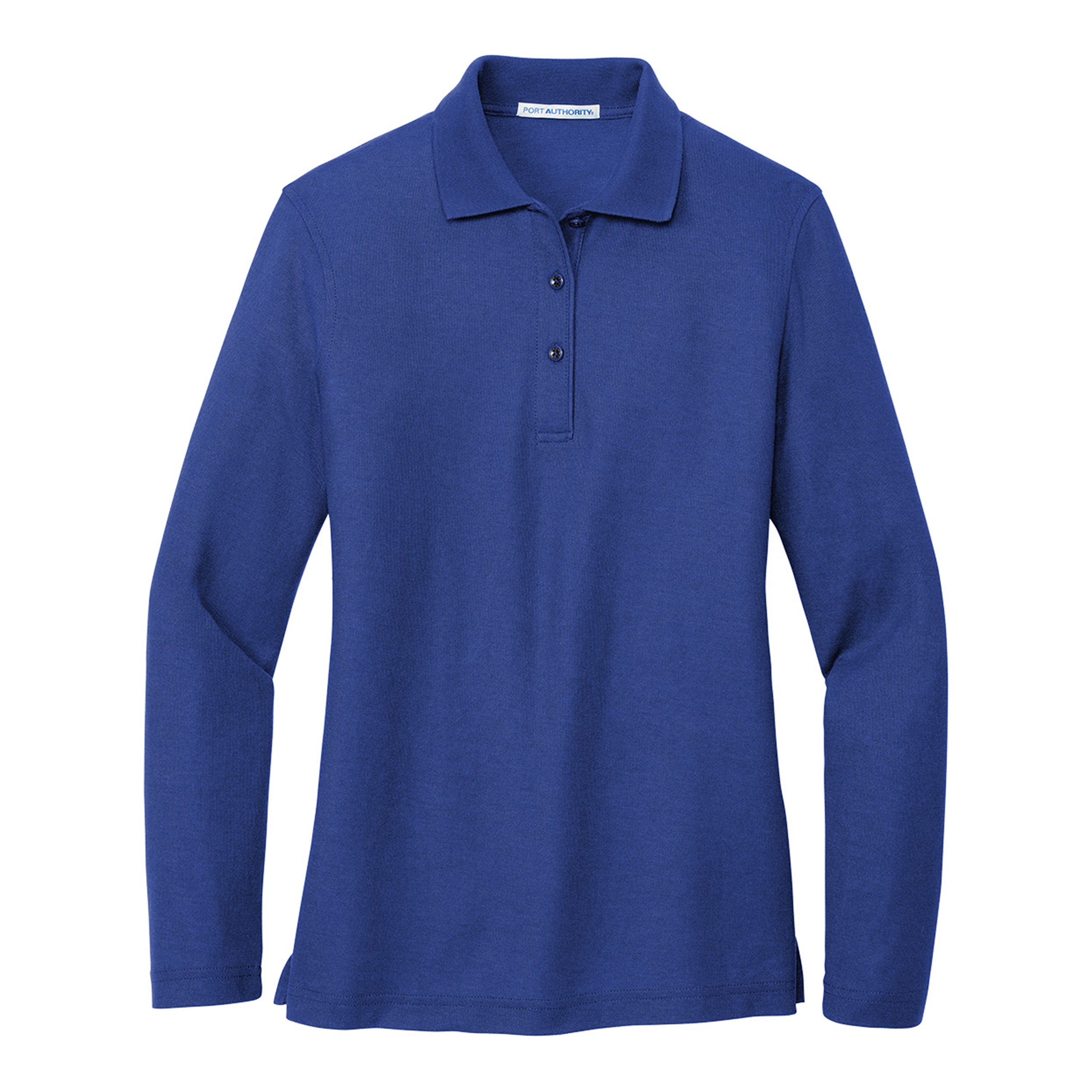 Port Authority Ladies Long Sleeve Silk Touch Polo