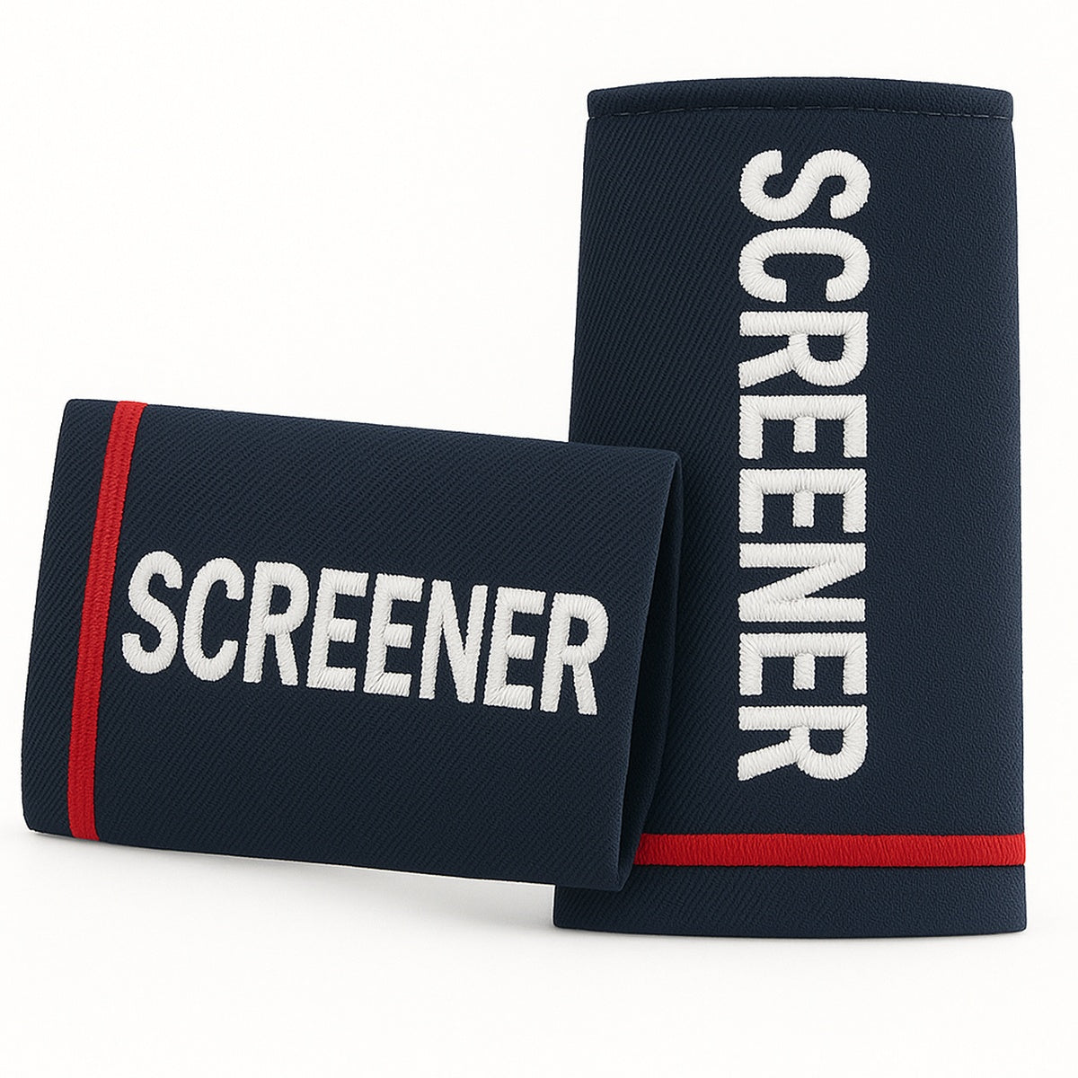 SHOULDER LOOPS, "SCREENER" RED/ NAVY