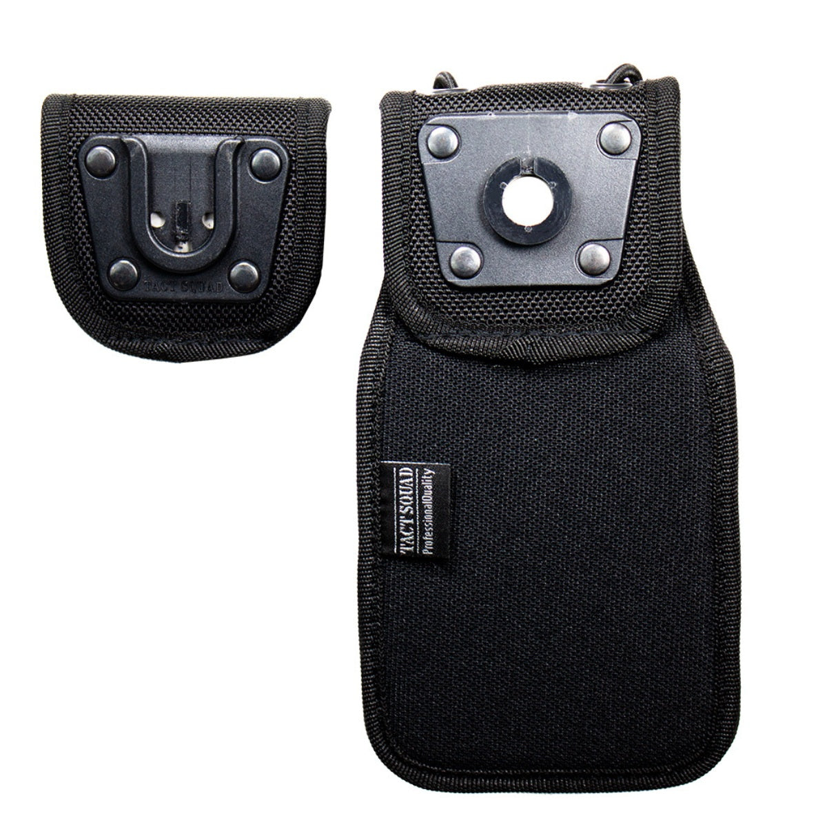 RADIO HOLDER, BLACK TS MOULDED NYLON UNIVERSAL W/ SWIVEL