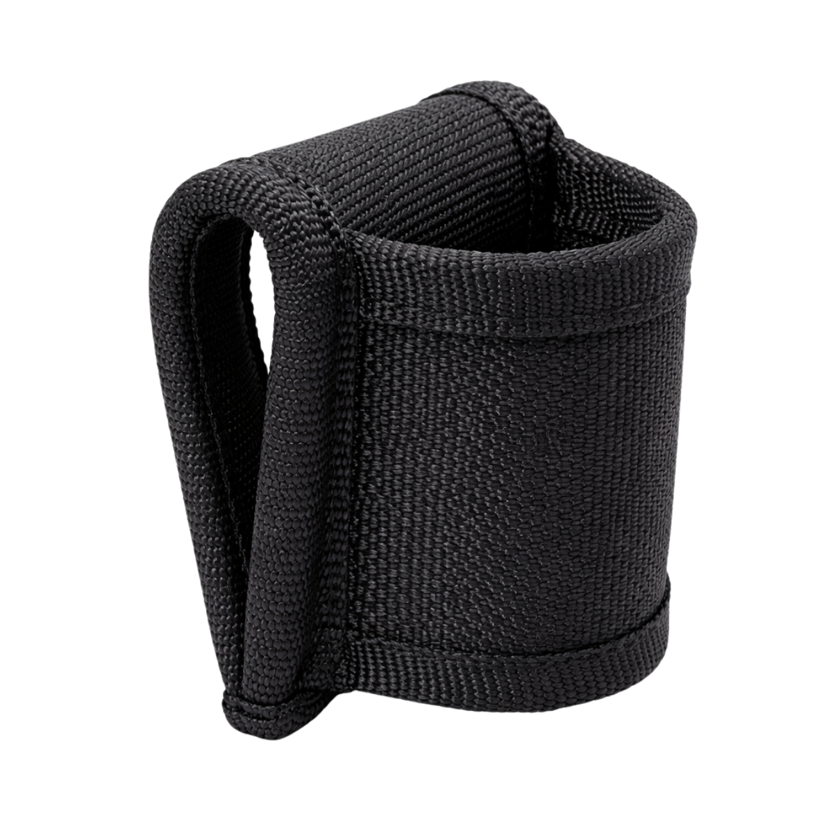 FLASHLIGHT HOLDER, BLACK IUS MOLDED NYLON LOOP