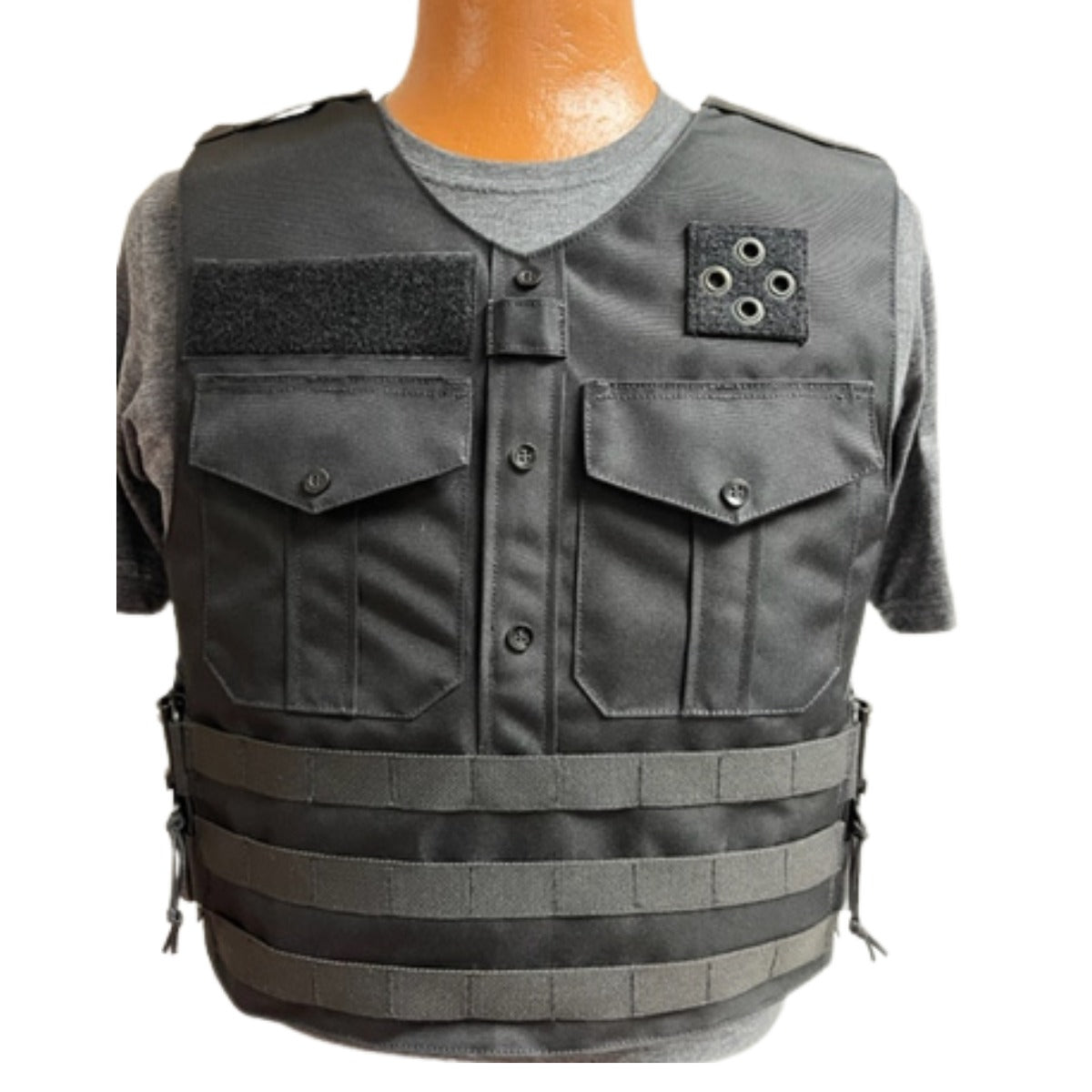 Applied Fiber TUOC Outer Vest W/ Quick Release Side Buckles Level 3A Fiber Armor Carrier (Carrier Only)