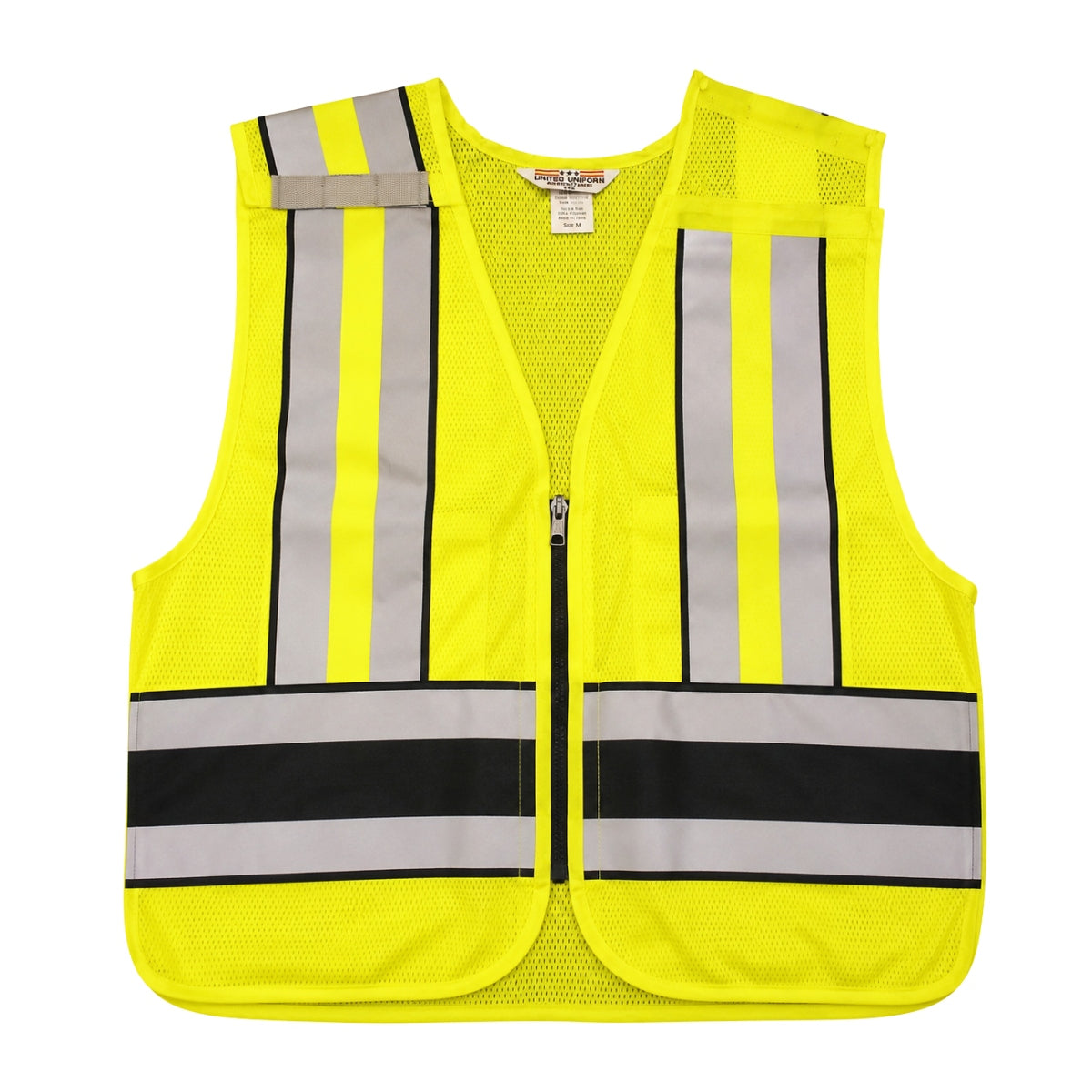 Tact Squad Safety Vest  Hi Viz Lime Rip Stop Front