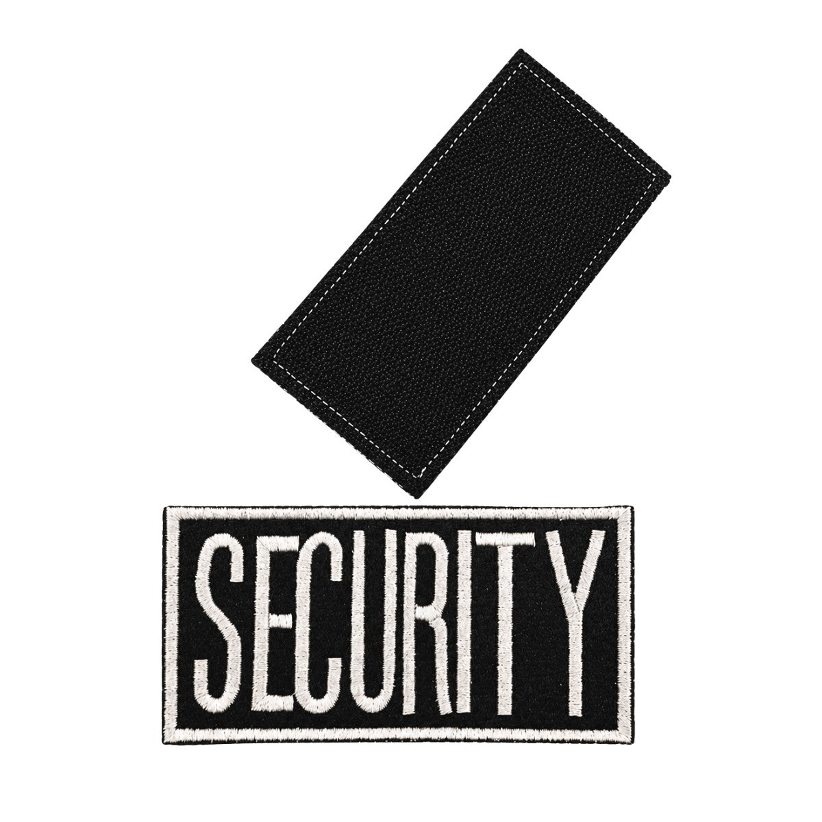 Patch, White “SECURITY” on Black – 2 X 4” w/ Velcro Hook