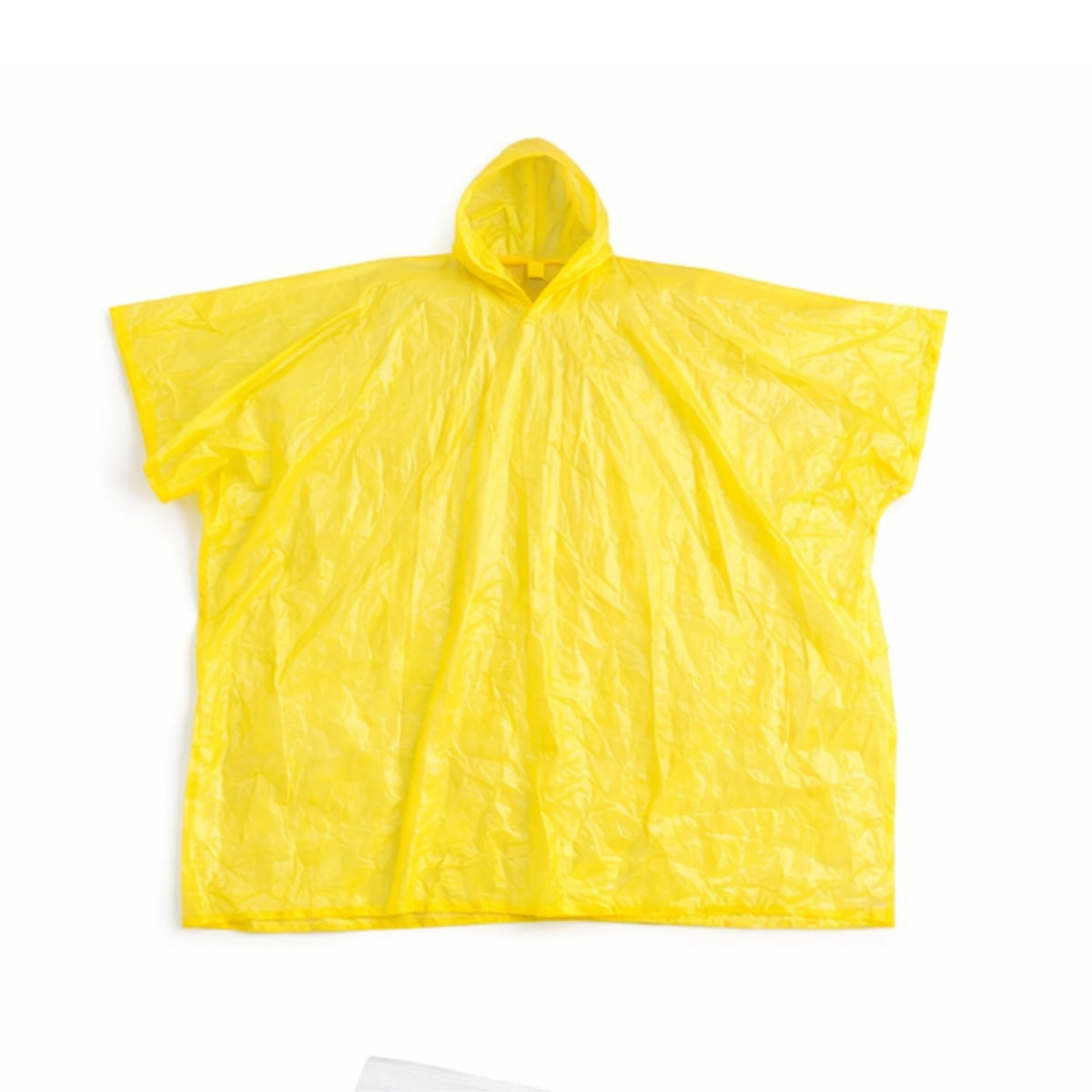 RAIN PONCHO, YELLOW ONE SIZE FITS ALL
